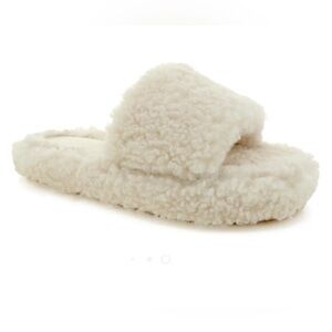 Billini Cream and Tan Slippers